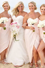 Load image into Gallery viewer, Sweetheart Slit Side Bridesmaid Dresses for Wedding Party