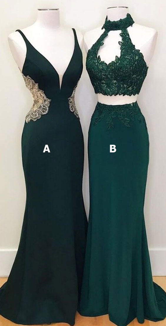 Dusty Green Prom Dresses Evening Gown NY99