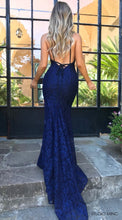 Laden Sie das Bild in den Galerie-Viewer, bakcles lace mermad prom dresses for women 2019