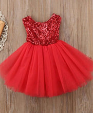 Charger l&#39;image dans la galerie, Red Flower Girl Dresses Top Sequins