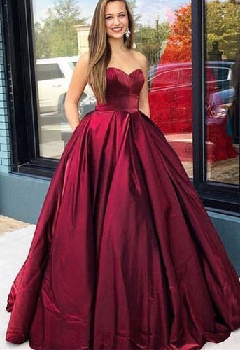 Strapless Long Prom Dresses Evening Gowns for Women