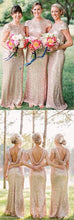 Load image into Gallery viewer, Bridesmaid Dresses Sequins Loosen Back