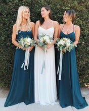 Laden Sie das Bild in den Galerie-Viewer, Halter Chiffon Long Bridesmaid Dresses Under 100