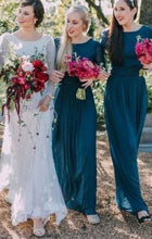 Laden Sie das Bild in den Galerie-Viewer, Elegant Long Bridesmaid Dresses under 100 for Wedding Party