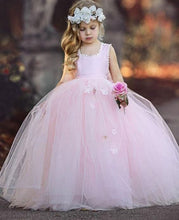 Carica l&#39;immagine nel visualizzatore di Gallery, Cute Ball Gown Flower Girl Dresses Tulle