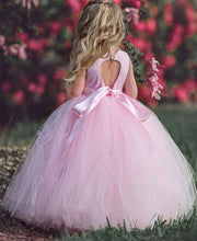 Charger l&#39;image dans la galerie, Cute Ball Gown Flower Girl Dresses Tulle with Sweetheart Back