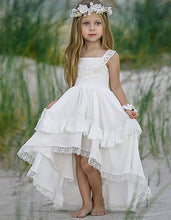Load image into Gallery viewer, Boho Hi Low Flower Girl Dresses for Wedding Party