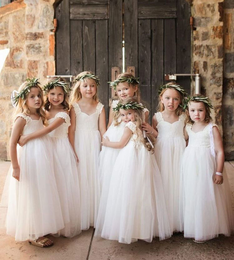 Sweet Floor Length Flower Girl Dresses for Wedding Party