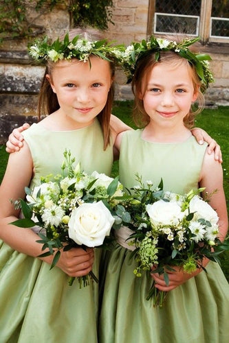 Sweet Floor Length Flower Girl Dresses with Sash