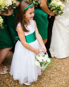 Flower Girl Dresses with Sash for Wedding Party