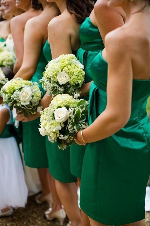 Strapless Green Knee Length Bridesmaid Dresses under 100 Strapless Green Knee Length Bridesmaid Dresses under 100