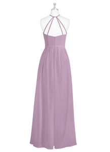 Halter Sage Long Bridesmaid Dresses Under 100