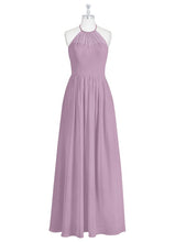 Laden Sie das Bild in den Galerie-Viewer, Halter Sage Long Bridesmaid Dresses Under 100