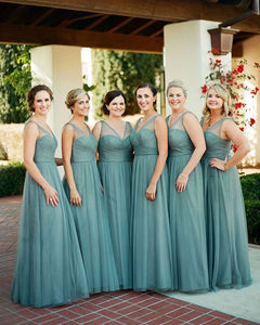 V Neck Long Bridesmaid Dresses Under 100