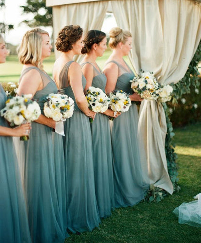 V Neck Long Bridesmaid Dresses Under 100