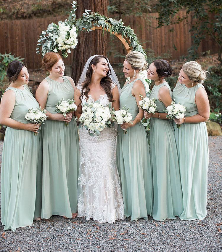 Elegant Chiffon Bridesmaid Dresses Under 100