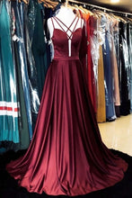 Load image into Gallery viewer, Sexy Burgundy Long Prom Dresses Under 100