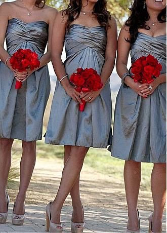 Strapless Short Bridesmaid Dresses Under 100