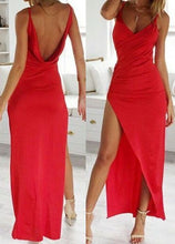 Laden Sie das Bild in den Galerie-Viewer, V Neck Slit Side Prom Dresses for Women