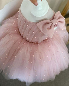 One Shoulder Pink Flower Girl Dresses Pageant Gown Birthday Dress