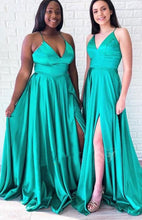 Load image into Gallery viewer, split side prom dresses under 100 with split side