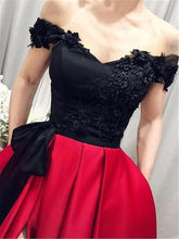 Laden Sie das Bild in den Galerie-Viewer, Off the Shoulder Slit Side Prom Dresses for Women