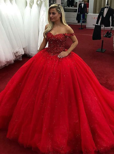Off the Shoulder Sparkly Prom Dresses Birthday Gown Pageant Dress