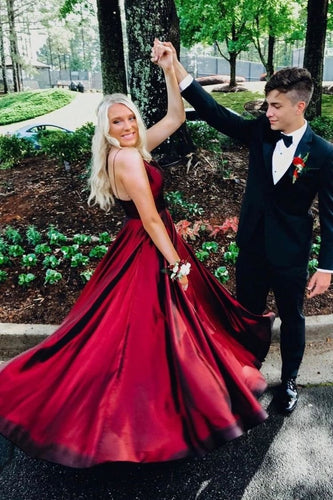 Spaghetti Straps Long Prom Dresses Under 100 GH008
