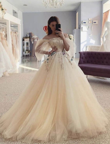 Wedding Dresses Bridal Gown with Full Sleeves