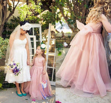 Cargar imagen en el visor de la galería, Flower Girl Dresses with Bowknot for Wedding Party