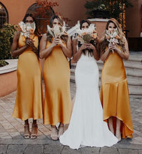 Cargar imagen en el visor de la galería, Orange Bridesmaid Dresses for Wedding Party