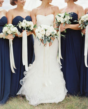 Charger l&#39;image dans la galerie, Navy Blue Bridesmaid Dresses Empire