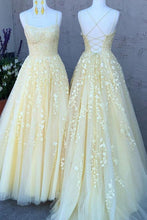 Laden Sie das Bild in den Galerie-Viewer, Double Tulle Long Prom Dresses with Appliques