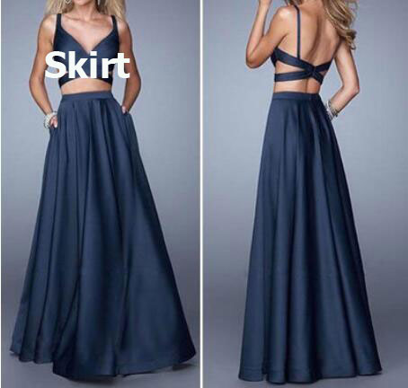Two Piece Long Prom Dresses under 100