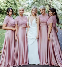 Load image into Gallery viewer, Two Piece Bridesmaid Dresses