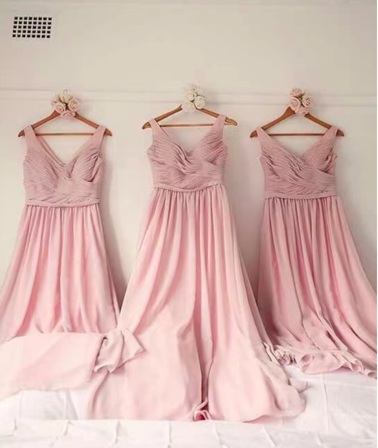 V Neck Bridesmaid Dresses