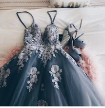 Load image into Gallery viewer, Prom Dresses Spaghetti Straps with Beading