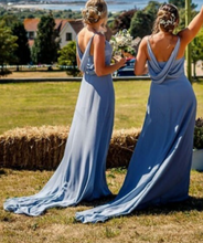 画像をギャラリービューアに読み込む, Dusty Blue Bridesmaid Dresses for Wedding Party