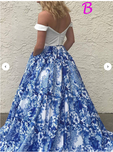 Prom Dresses Floral Evening Gown