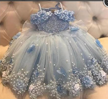 Laden Sie das Bild in den Galerie-Viewer, Cinderella Birthday Party Dresses for Kid Flower Girl Dresses