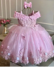 Cargar imagen en el visor de la galería, Cinderella Birthday Party Dresses for Kid Flower Girl Dresses