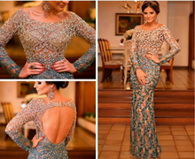 Load image into Gallery viewer, Luxurious Sheath Mother of the Bride Dresses with Rhinestones