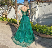 Load image into Gallery viewer, One Shoulder Turquoise Prom Dresses for Wedding Party