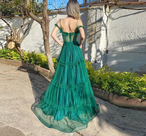 One Shoulder Turquoise Prom Dresses for Wedding Party