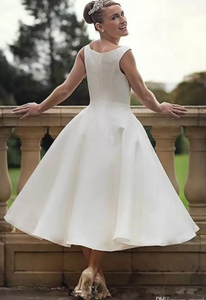 Vintage Wedding Dresses Bridal Gown Ankle Length