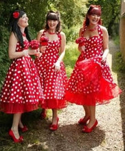 Load image into Gallery viewer, 1950s Vintage Bridesmaid Dresses Polka Dots