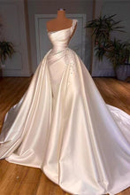 Load image into Gallery viewer, Luxury One Shoulder Wedding Dresses Bridal Gown with Beading