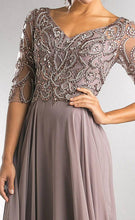 Charger l&#39;image dans la galerie, Grey Mother of the Bride Dresses with Beaded