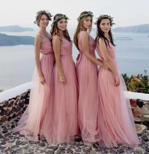 Load image into Gallery viewer, Beach Bridesmaid Dresses Slit Side for Wedding Party