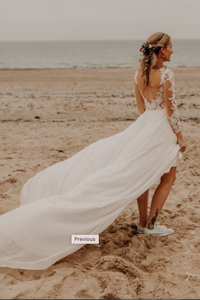 Beach Wedding Dresses Bridal Gown Backless